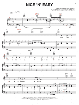 page one of Nice 'n' Easy (Piano, Vocal & Guitar Chords (Right-Hand Melody))