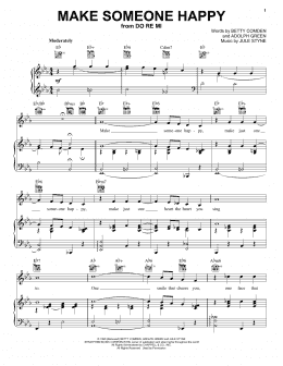 page one of Make Someone Happy (from Do Re Mi) (Piano, Vocal & Guitar Chords (Right-Hand Melody))