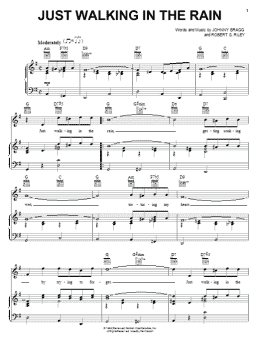 page one of Just Walking In The Rain (Piano, Vocal & Guitar Chords (Right-Hand Melody))