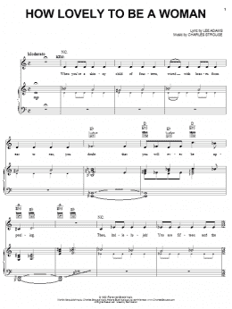 page one of How Lovely To Be A Woman (Piano, Vocal & Guitar Chords (Right-Hand Melody))