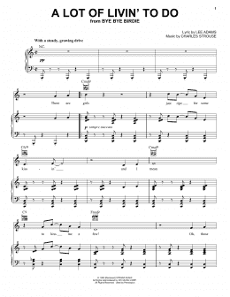page one of A Lot Of Livin' To Do (Piano, Vocal & Guitar Chords (Right-Hand Melody))