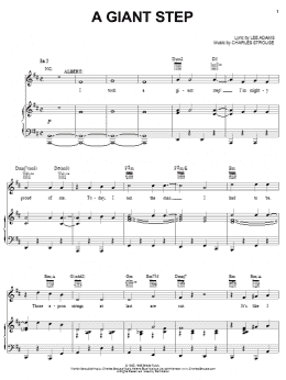 page one of A Giant Step (Piano, Vocal & Guitar Chords (Right-Hand Melody))