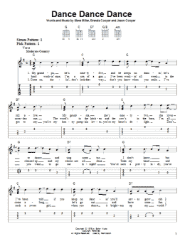 page one of Dance Dance Dance (Easy Guitar Tab)