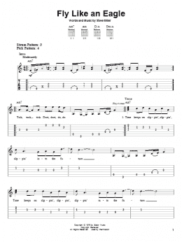 page one of Fly Like An Eagle (Easy Guitar Tab)