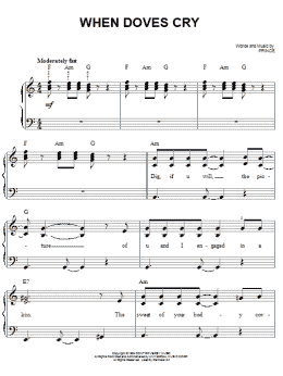page one of When Doves Cry (Easy Piano)