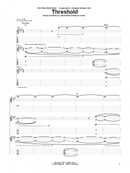page one of Threshold (Guitar Tab)
