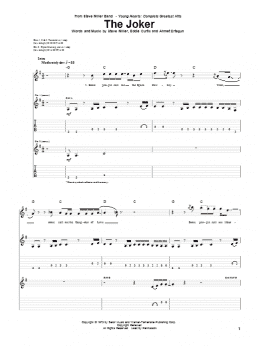 page one of The Joker (Guitar Tab)