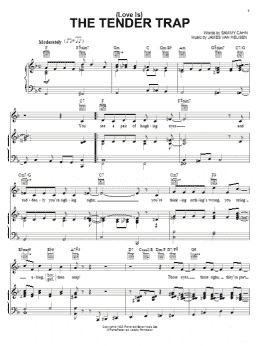 page one of (Love Is) The Tender Trap (Piano, Vocal & Guitar Chords (Right-Hand Melody))