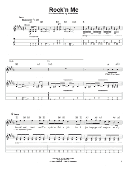 page one of Rock'n Me (Guitar Tab (Single Guitar))