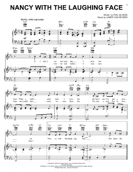 page one of Nancy - With The Laughing Face (Piano, Vocal & Guitar Chords (Right-Hand Melody))