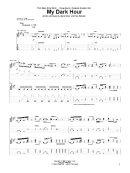 page one of My Dark Hour (Guitar Tab)