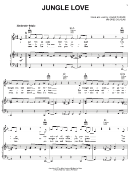 page one of Jungle Love (Piano, Vocal & Guitar Chords (Right-Hand Melody))