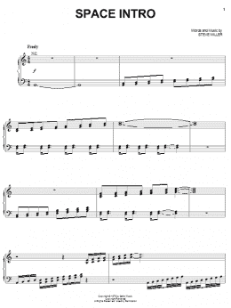 page one of Space Intro (Piano, Vocal & Guitar Chords (Right-Hand Melody))
