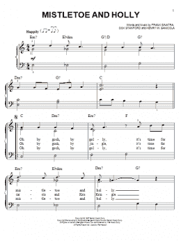 page one of Mistletoe And Holly (Easy Piano)