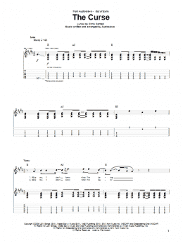 page one of The Curse (Guitar Tab)