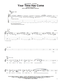 page one of Your Time Has Come (Guitar Tab)