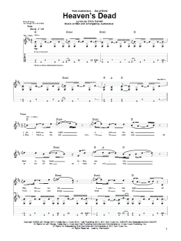 page one of Heaven's Dead (Guitar Tab)