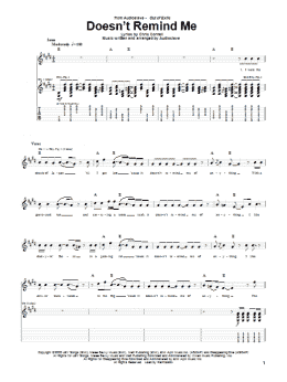 page one of Doesn't Remind Me (Guitar Tab)