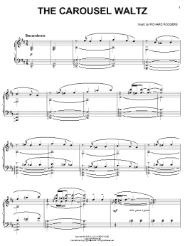 page one of The Carousel Waltz (Piano Solo)