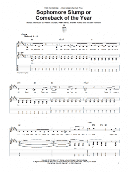 page one of Sophomore Slump Or Comeback Of The Year (Guitar Tab)