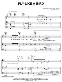 page one of Fly Like A Bird (Piano, Vocal & Guitar Chords (Right-Hand Melody))