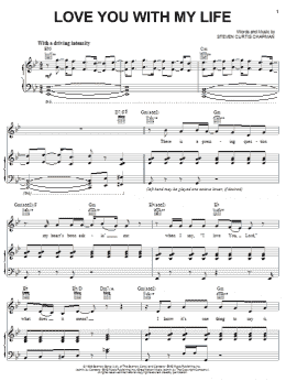 page one of Love You With My Life (Piano, Vocal & Guitar Chords (Right-Hand Melody))