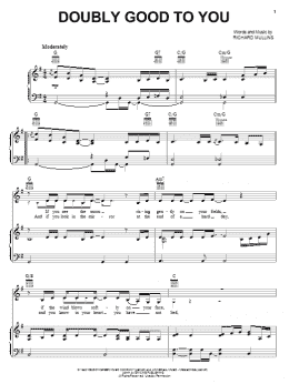 page one of Doubly Good To You (Piano, Vocal & Guitar Chords (Right-Hand Melody))