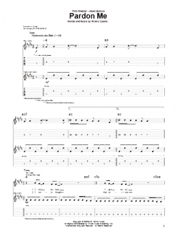 page one of Pardon Me (Guitar Tab)