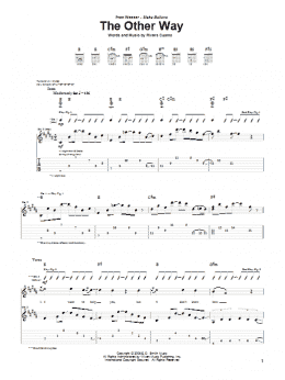page one of The Other Way (Guitar Tab)