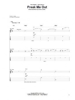 page one of Freak Me Out (Guitar Tab)