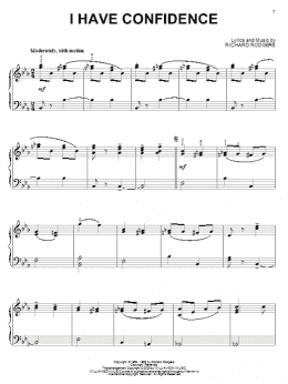 page one of I Have Confidence (from The Sound of Music) (Piano Solo)
