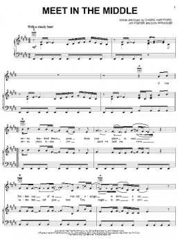 page one of Meet In The Middle (Piano, Vocal & Guitar Chords (Right-Hand Melody))