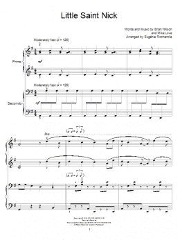 page one of Little Saint Nick (Piano Duet)