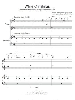 page one of White Christmas (Piano Duet)