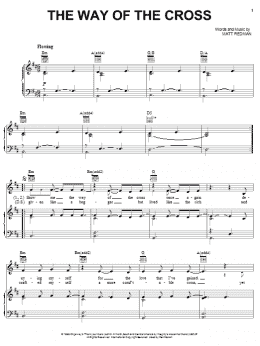 page one of The Way Of The Cross (Piano, Vocal & Guitar Chords (Right-Hand Melody))