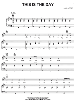 page one of This Is The Day (Piano, Vocal & Guitar Chords (Right-Hand Melody))