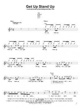 page one of Get Up Stand Up (Easy Guitar)