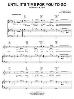 page one of Until It's Time For You To Go (Piano, Vocal & Guitar Chords (Right-Hand Melody))