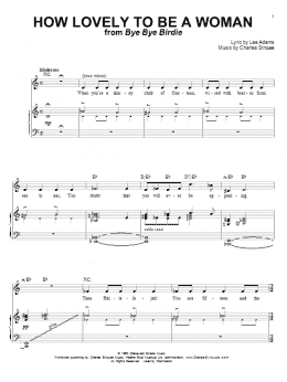 page one of How Lovely To Be A Woman (Piano & Vocal)