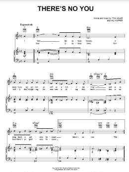 page one of There's No You (Piano, Vocal & Guitar Chords (Right-Hand Melody))