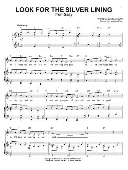 page one of Look For The Silver Lining (Piano & Vocal)
