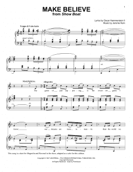 page one of Make Believe (Piano & Vocal)