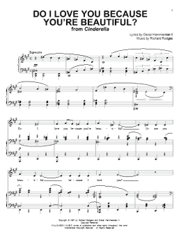 page one of Do I Love You Because You're Beautiful? (Piano & Vocal)