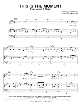 page one of This Is The Moment (Piano & Vocal)