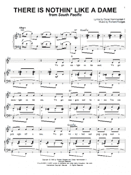 page one of There Is Nothin' Like A Dame (Piano & Vocal)