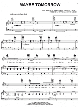 page one of Maybe Tomorrow (Piano, Vocal & Guitar Chords (Right-Hand Melody))