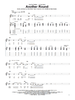 page one of Another Round (Guitar Tab)