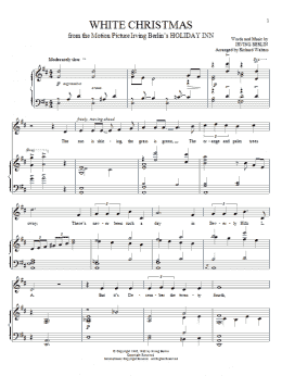 page one of White Christmas (Piano & Vocal)