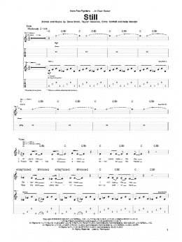 page one of Still (Guitar Tab)