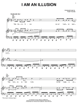 page one of I Am An Illusion (Piano, Vocal & Guitar Chords (Right-Hand Melody))